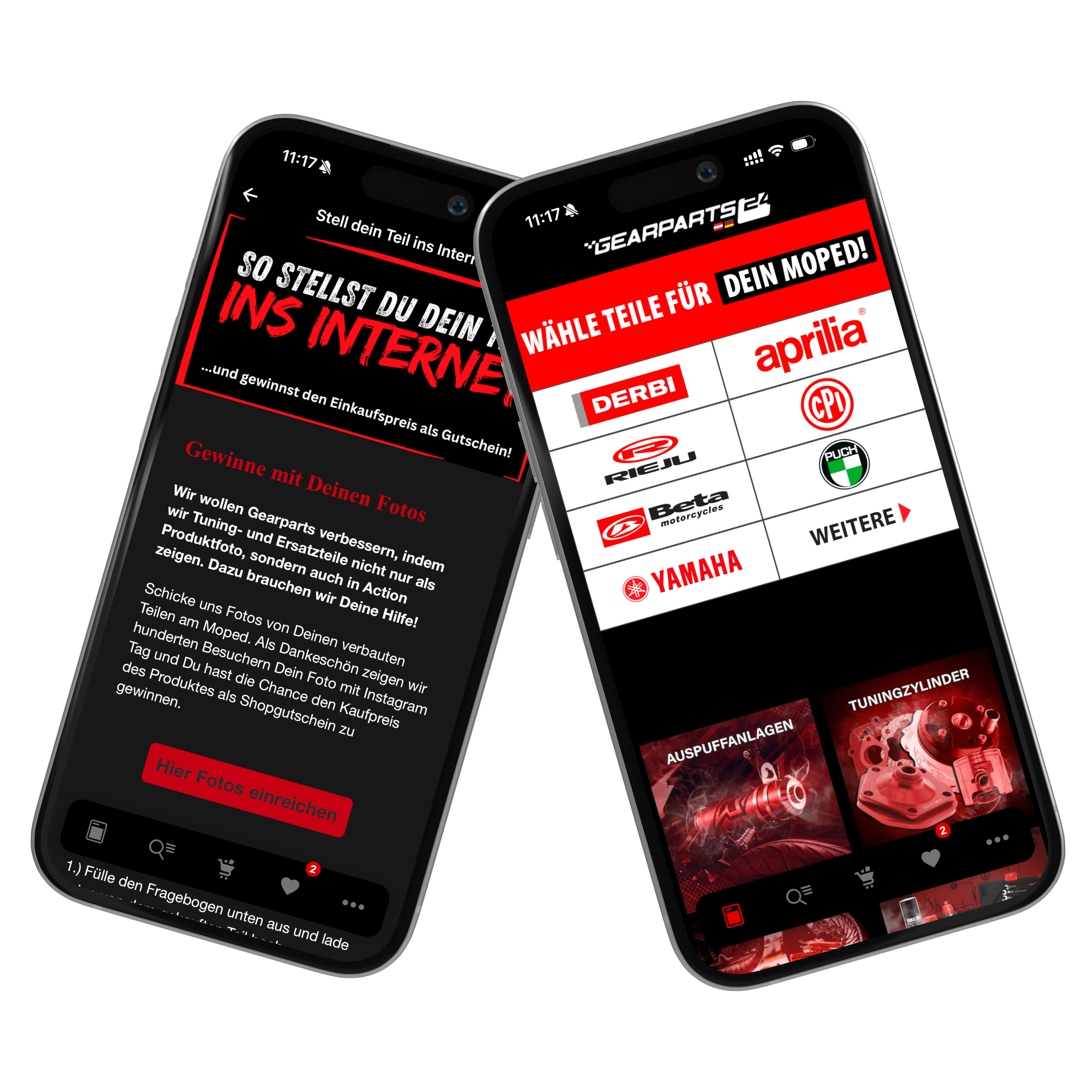 Mockup Gearparts24 App