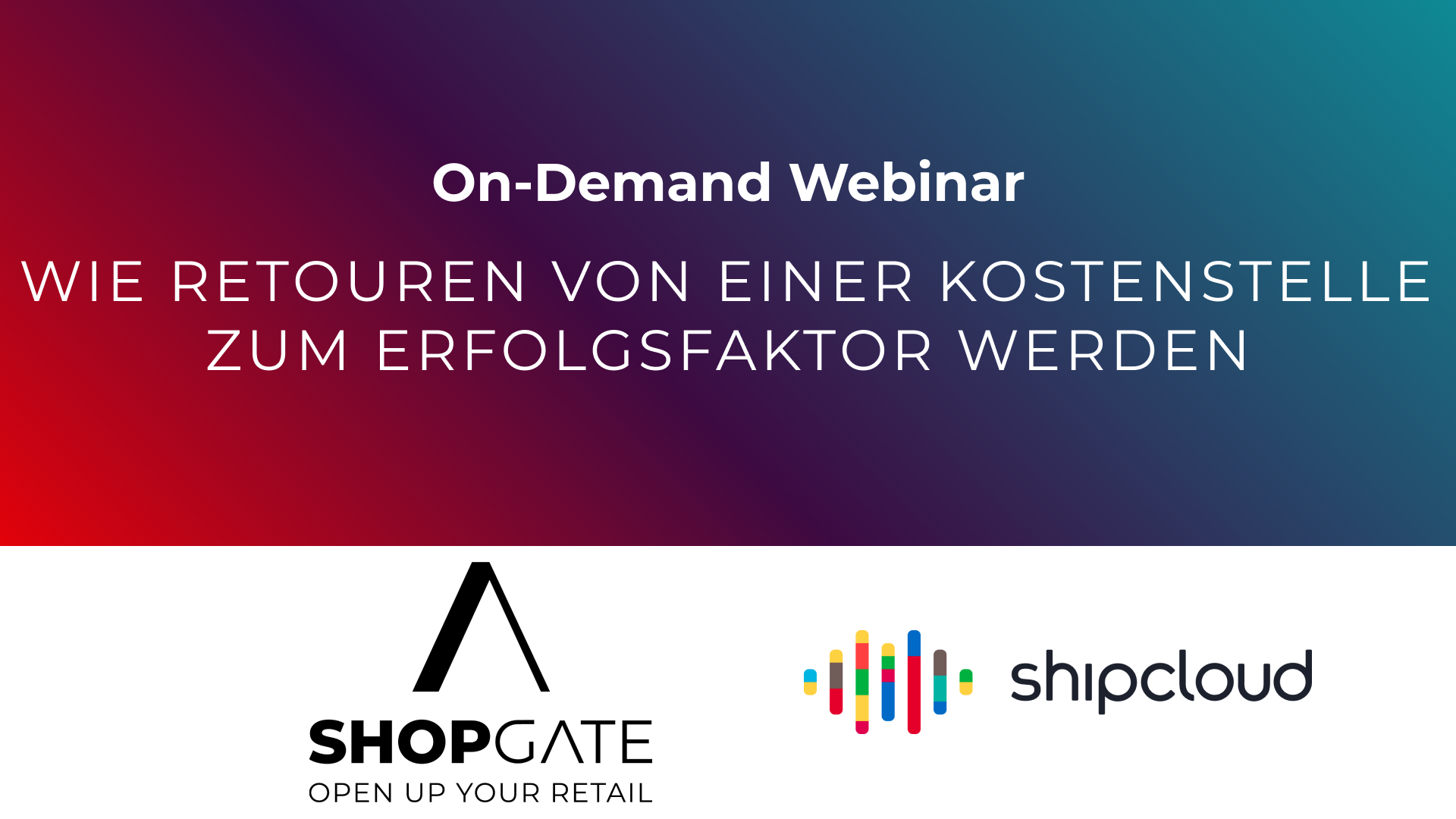 Webinaraufzeichnung Shipcloud