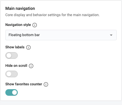 Navigation in the Shopgate Admin