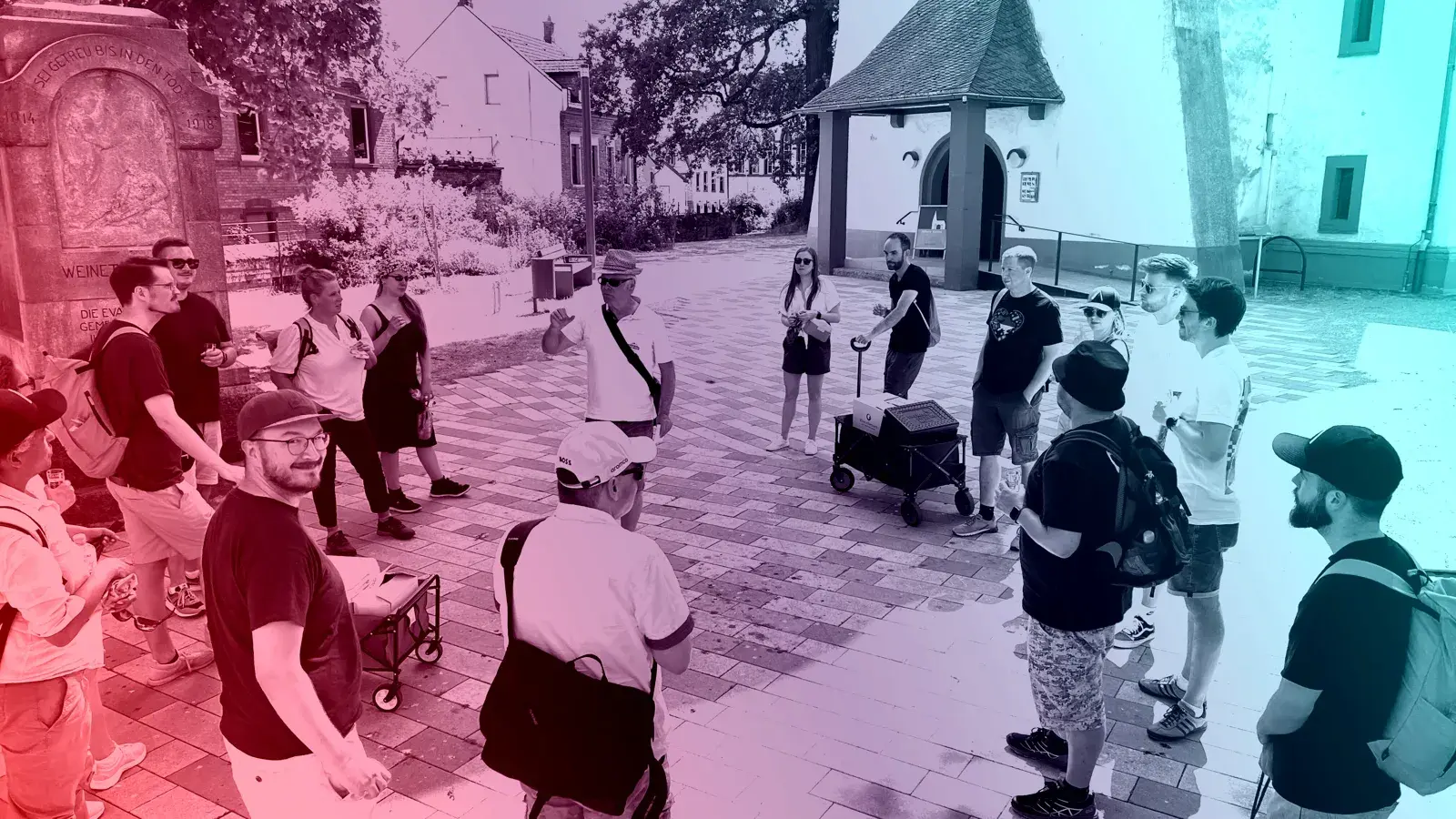 Das Shopgate-Team bei der Weinwanderung